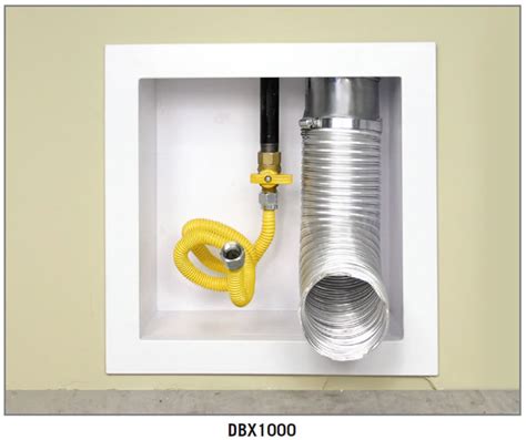 dbx1000m metal dryer vent box|dryer receptacle box.